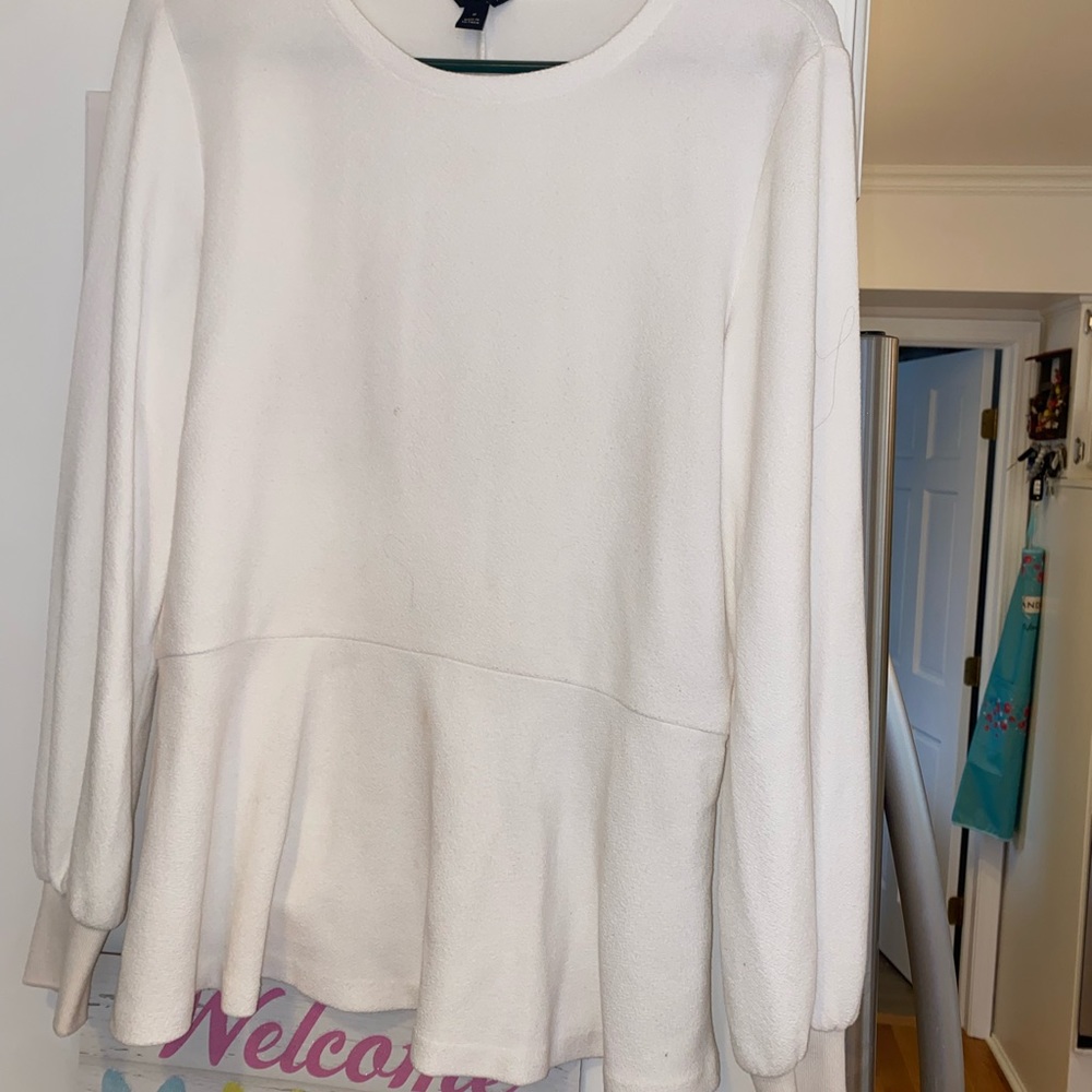 Ann Taylor cream crew neck sweater
